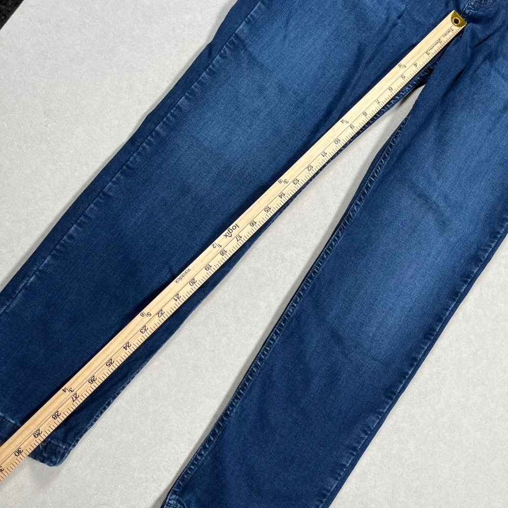 Mugsy Fultons Jeans Men 35x30‎ Blue Medium Wash Stretch Straight Leg Casual Fit
